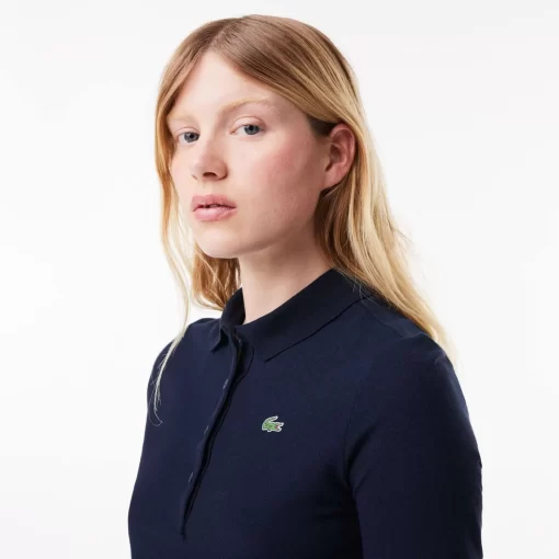 Lacoste Golf-Women'S Sport Slim Fit Organic Cotton Ultra-Dry Golf Polo