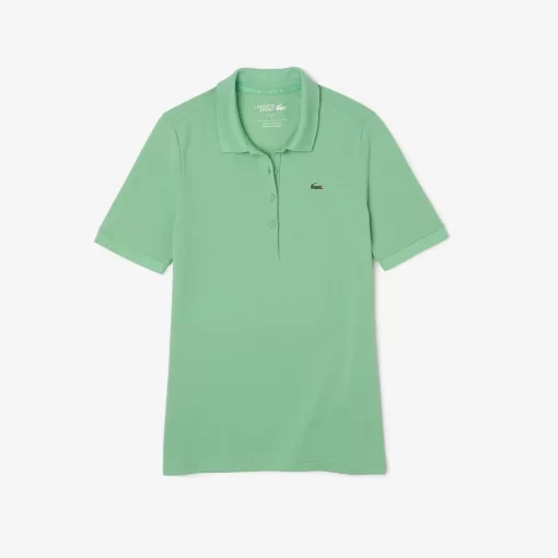 Lacoste Golf-Women'S Sport Slim Fit Organic Cotton Ultra-Dry Golf Polo