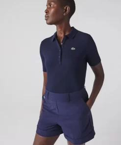 Lacoste Golf-Women'S Sport Slim Fit Organic Cotton Ultra-Dry Golf Polo