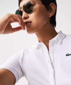 Lacoste Golf-Women'S Sport Slim Fit Organic Cotton Ultra-Dry Golf Polo