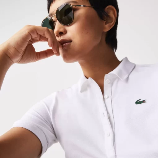 Lacoste Golf-Women'S Sport Slim Fit Organic Cotton Ultra-Dry Golf Polo