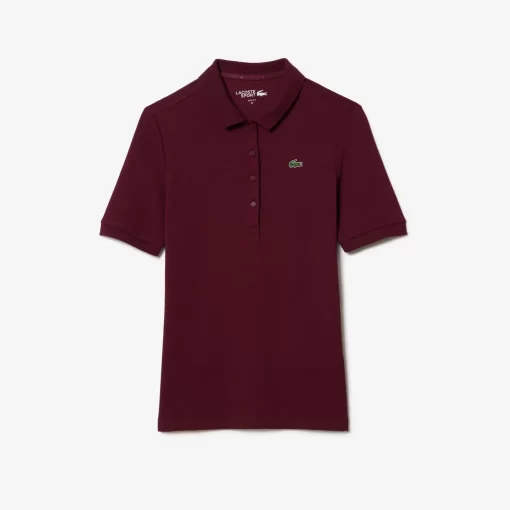 Lacoste Golf-Women'S Sport Slim Fit Organic Cotton Ultra-Dry Golf Polo