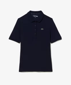 Lacoste Golf-Women'S Sport Slim Fit Organic Cotton Ultra-Dry Golf Polo