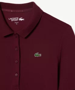 Lacoste Golf-Women'S Sport Slim Fit Organic Cotton Ultra-Dry Golf Polo