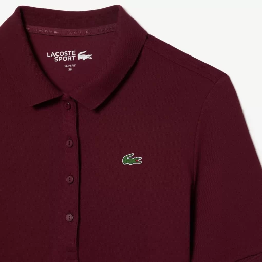 Lacoste Golf-Women'S Sport Slim Fit Organic Cotton Ultra-Dry Golf Polo