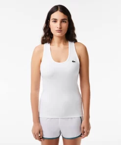 Lacoste Fitness & Training-Women'S Sport Slim Fit Ribbed Tank Top