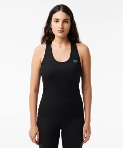 Lacoste Fitness & Training-Women'S Sport Slim Fit Ribbed Tank Top