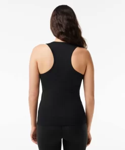 Lacoste Fitness & Training-Women'S Sport Slim Fit Ribbed Tank Top