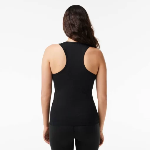 Lacoste Fitness & Training-Women'S Sport Slim Fit Ribbed Tank Top