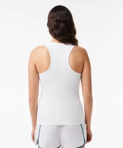 Lacoste Fitness & Training-Women'S Sport Slim Fit Ribbed Tank Top