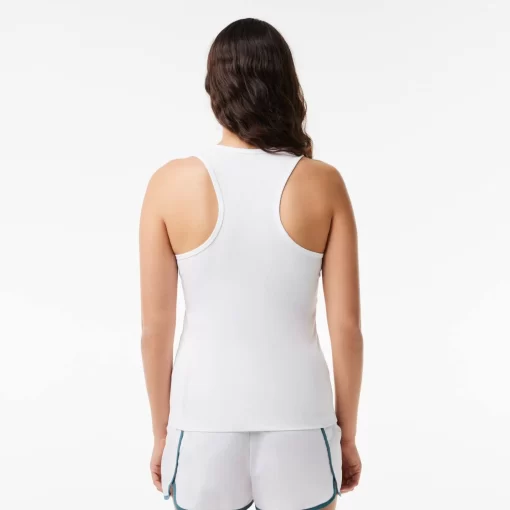 Lacoste Fitness & Training-Women'S Sport Slim Fit Ribbed Tank Top