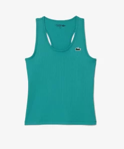 Lacoste Fitness & Training-Women'S Sport Slim Fit Ribbed Tank Top