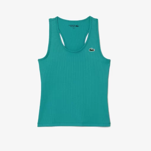 Lacoste Fitness & Training-Women'S Sport Slim Fit Ribbed Tank Top