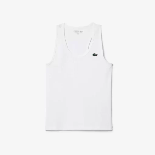 Lacoste Fitness & Training-Women'S Sport Slim Fit Ribbed Tank Top