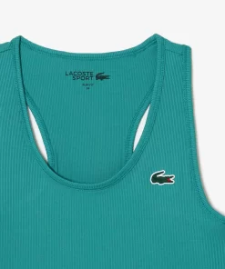 Lacoste Fitness & Training-Women'S Sport Slim Fit Ribbed Tank Top