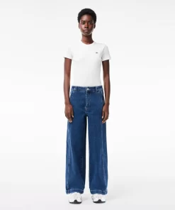 Lacoste Trousers & Shorts-Women'S Stretch Denim Jeans