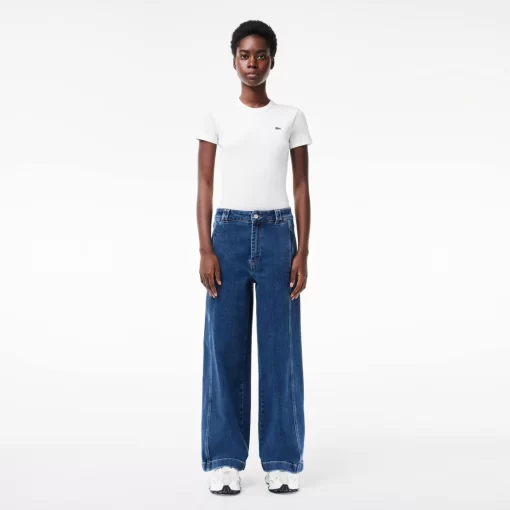 Lacoste Trousers & Shorts-Women'S Stretch Denim Jeans