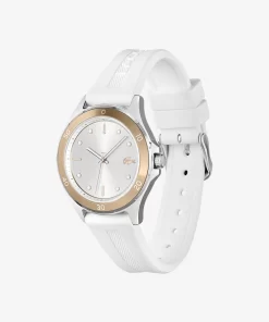 Lacoste Watches-Women'S Swing 3 Hands White Silicone Watch