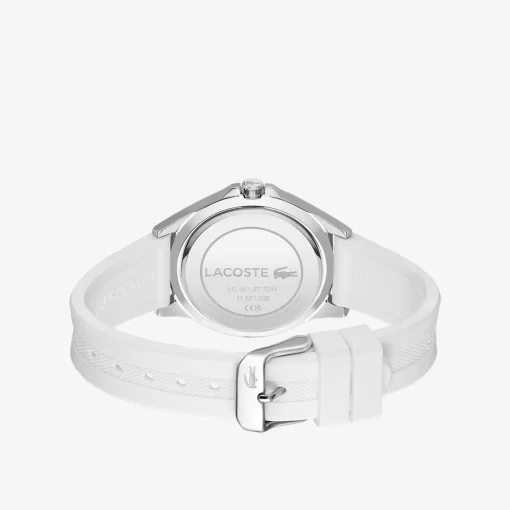 Lacoste Watches-Women'S Swing 3 Hands White Silicone Watch