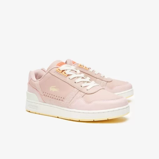 Lacoste Sneakers-Women'S T-Clip Leather Gum Sole Trainers