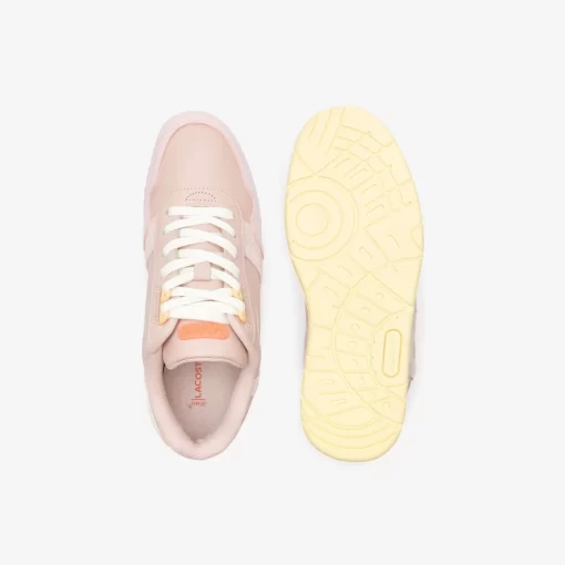 Lacoste Sneakers-Women'S T-Clip Leather Gum Sole Trainers