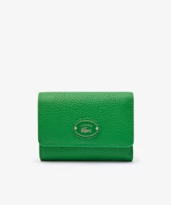 Lacoste Wallets & Small Leather Goods-Women'S Top Grain Leather Flap Close Wallet