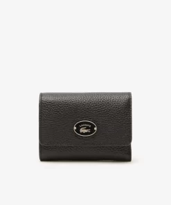 Lacoste Wallets & Small Leather Goods-Women'S Top Grain Leather Flap Close Wallet