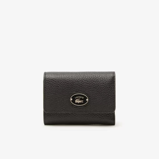 Lacoste Wallets & Small Leather Goods-Women'S Top Grain Leather Flap Close Wallet