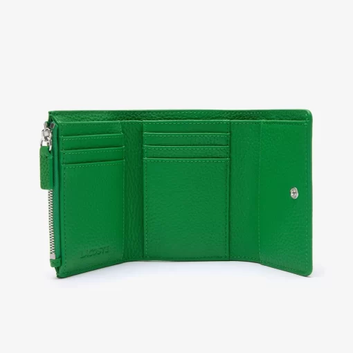 Lacoste Wallets & Small Leather Goods-Women'S Top Grain Leather Flap Close Wallet