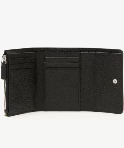 Lacoste Wallets & Small Leather Goods-Women'S Top Grain Leather Flap Close Wallet