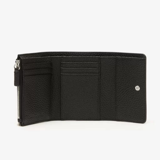 Lacoste Wallets & Small Leather Goods-Women'S Top Grain Leather Flap Close Wallet