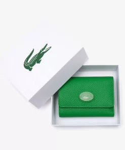 Lacoste Wallets & Small Leather Goods-Women'S Top Grain Leather Flap Close Wallet