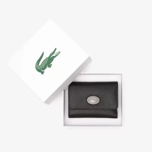 Lacoste Wallets & Small Leather Goods-Women'S Top Grain Leather Flap Close Wallet