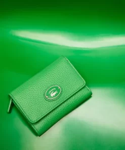 Lacoste Wallets & Small Leather Goods-Women'S Top Grain Leather Flap Close Wallet