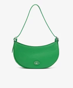 Lacoste Cross Body-Women'S Top Grain Leather Halfmoon Bag