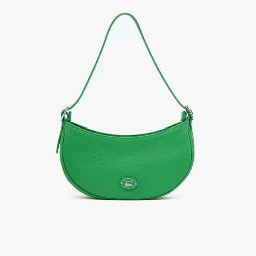 Lacoste Cross Body-Women'S Top Grain Leather Halfmoon Bag