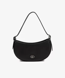 Lacoste Cross Body-Women'S Top Grain Leather Halfmoon Bag