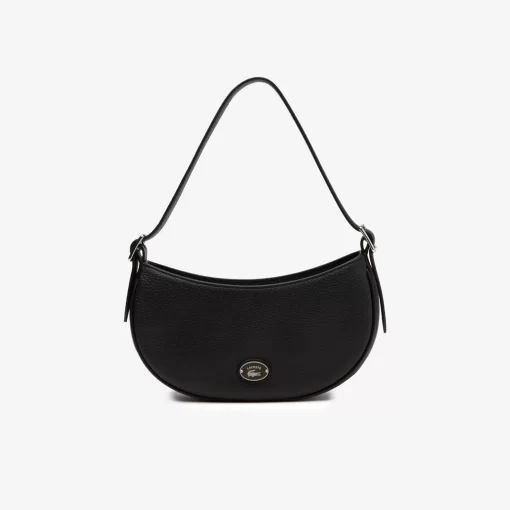 Lacoste Cross Body-Women'S Top Grain Leather Halfmoon Bag