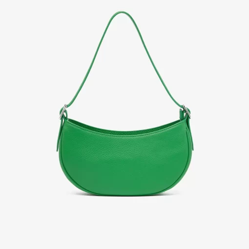 Lacoste Cross Body-Women'S Top Grain Leather Halfmoon Bag