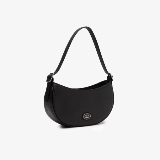 Lacoste Cross Body-Women'S Top Grain Leather Halfmoon Bag