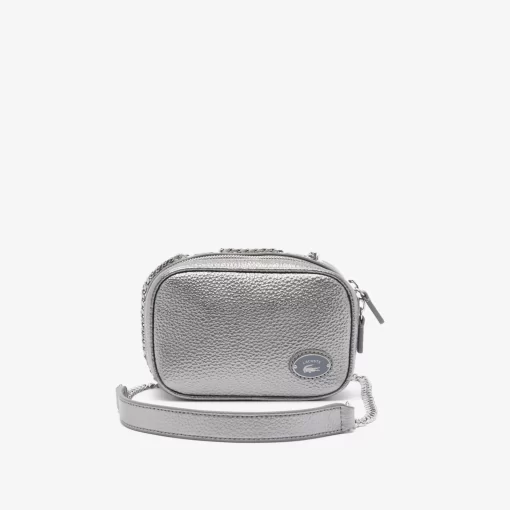 Lacoste Cross Body-Women'S Top Grain Leather Square Shoulder Bag