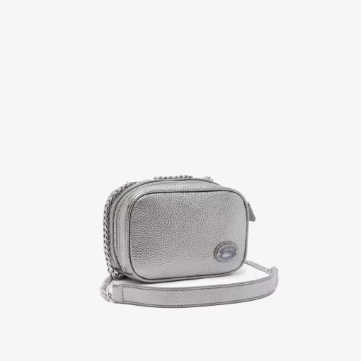 Lacoste Cross Body-Women'S Top Grain Leather Square Shoulder Bag