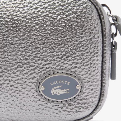 Lacoste Cross Body-Women'S Top Grain Leather Square Shoulder Bag