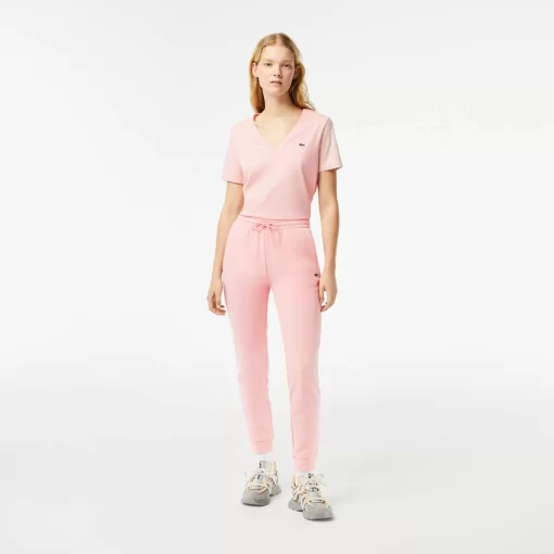 Lacoste Trousers & Shorts-Women'S Unbrushed Fleece Jogger Trackpants