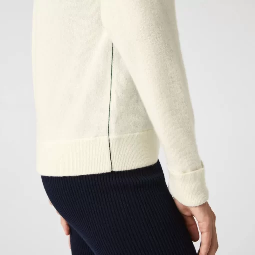 Lacoste Knitwear-Women'S V-Neck Sweater