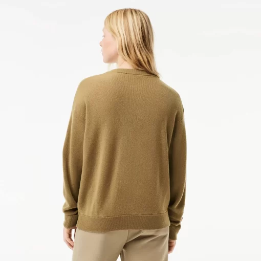 Lacoste Knitwear-Women'S V-Neck Sweater