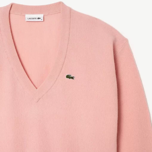 Lacoste Knitwear-Women'S V-Neck Sweater