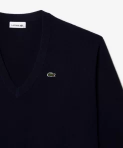 Lacoste Knitwear-Women'S V-Neck Sweater