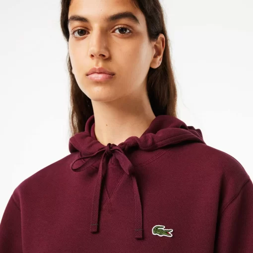 Lacoste Sweatshirts-Women'S Loose Fit Cotton Blend Jogger Hoodie