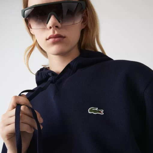 Lacoste Sweatshirts-Women'S Loose Fit Cotton Blend Jogger Hoodie